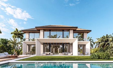 Construction with basic project for sale located in a secure residential area of Marbella - Benahavis 779475