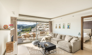Contemporary apartment with panoramic golf and sea views for sale in Marbella - Benahavis 779794 