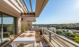 Contemporary apartment with panoramic golf and sea views for sale in Marbella - Benahavis 779796 