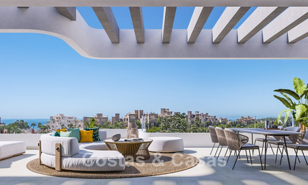 New build apartments for sale, walking distance to the beach on the New Golden Mile between Marbella and Estepona 779805