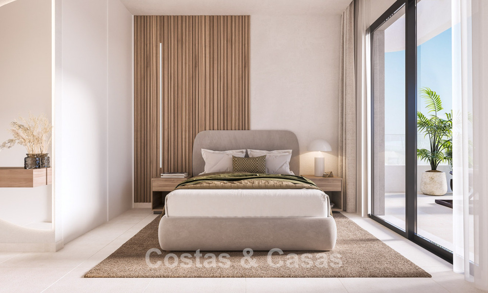 New build apartments for sale, walking distance to the beach on the New Golden Mile between Marbella and Estepona 779810