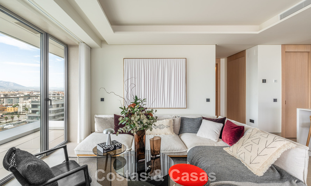 Exclusive, modern apartment with panoramic sea views for sale, directly on the beach promenade in Malaga city 779893