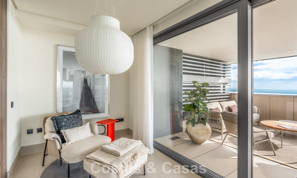 Exclusive, modern apartment with panoramic sea views for sale, directly on the beach promenade in Malaga city 779896
