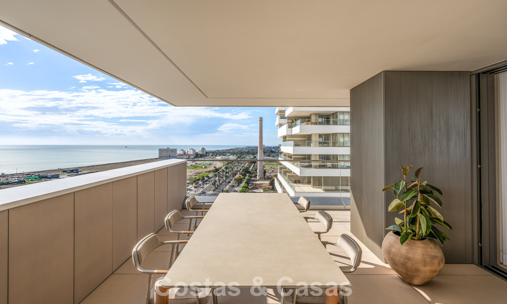 Exclusive, modern apartment with panoramic sea views for sale, directly on the beach promenade in Malaga city 779898