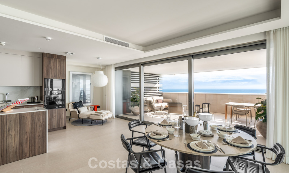 Exclusive, modern apartment with panoramic sea views for sale, directly on the beach promenade in Malaga city 779901