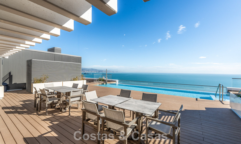 Exclusive, modern apartment with panoramic sea views for sale, directly on the beach promenade in Malaga city 779902