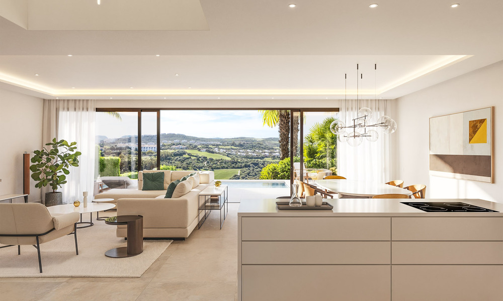 New Launch. 17 Advanced Luxury villas with golf and sea views for Sale in Casares, Costa del Sol 780144