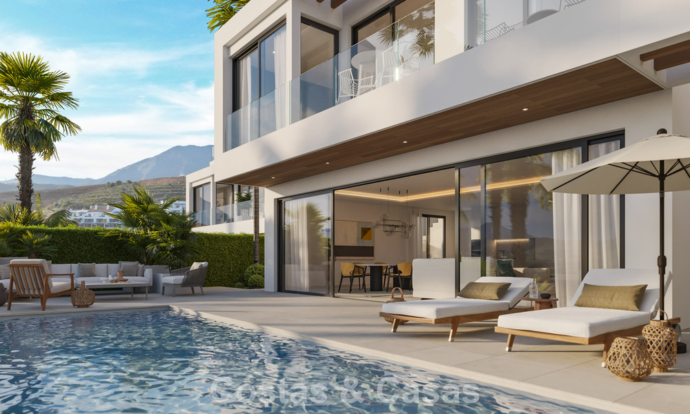 New Launch. 17 Advanced Luxury villas with golf and sea views for Sale in Casares, Costa del Sol 780147
