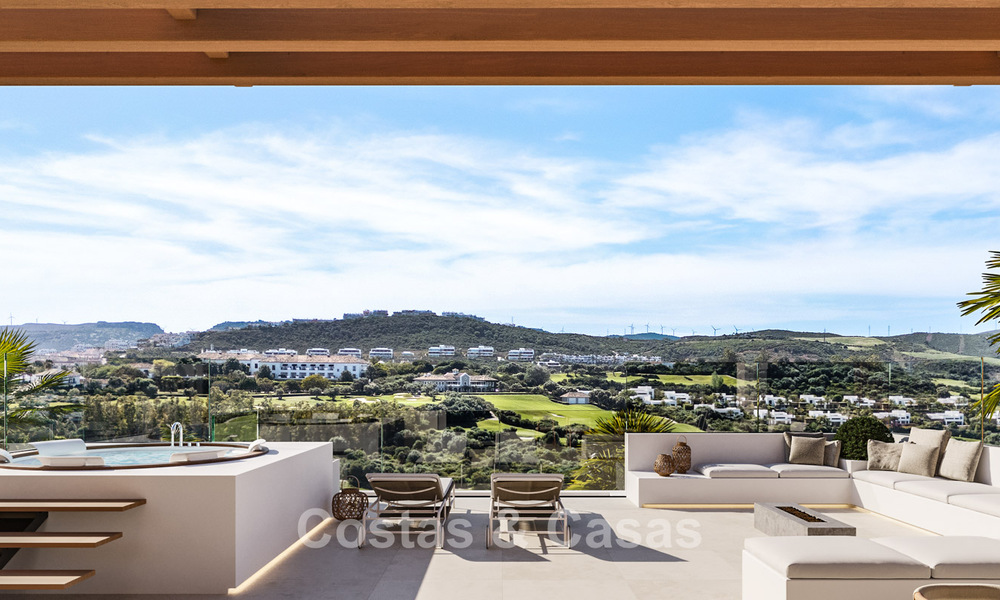 New Launch. 17 Advanced Luxury villas with golf and sea views for Sale in Casares, Costa del Sol 780151