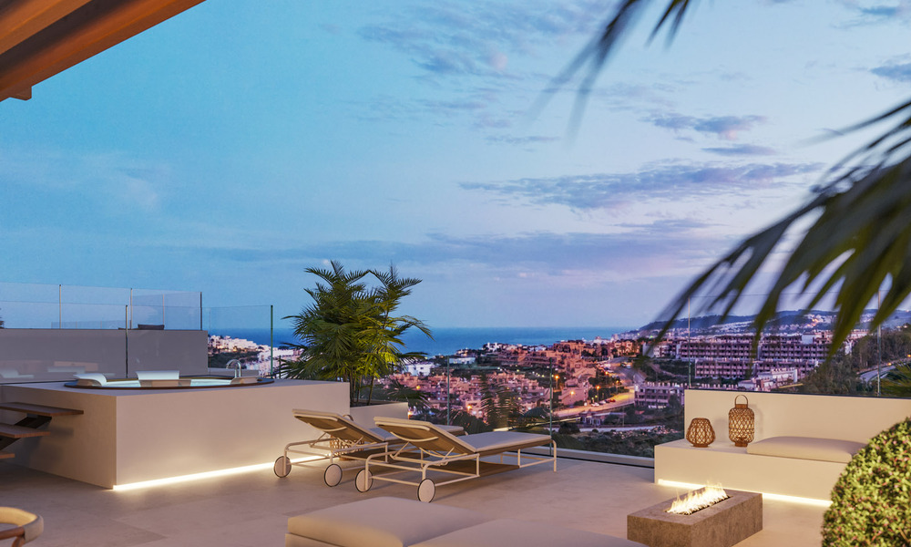 New Launch. 17 Advanced Luxury villas with golf and sea views for Sale in Casares, Costa del Sol 780153