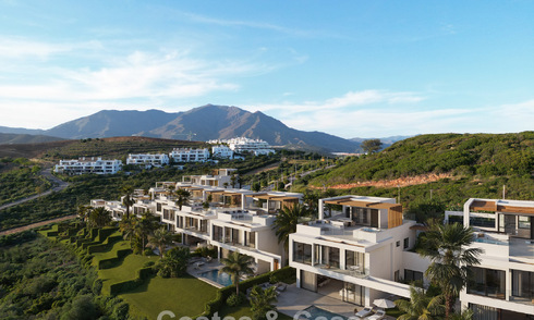 New Launch. 17 Advanced Luxury villas with golf and sea views for Sale in Casares, Costa del Sol 780155