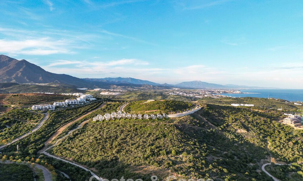 New Launch. 17 Advanced Luxury villas with golf and sea views for Sale in Casares, Costa del Sol 780156