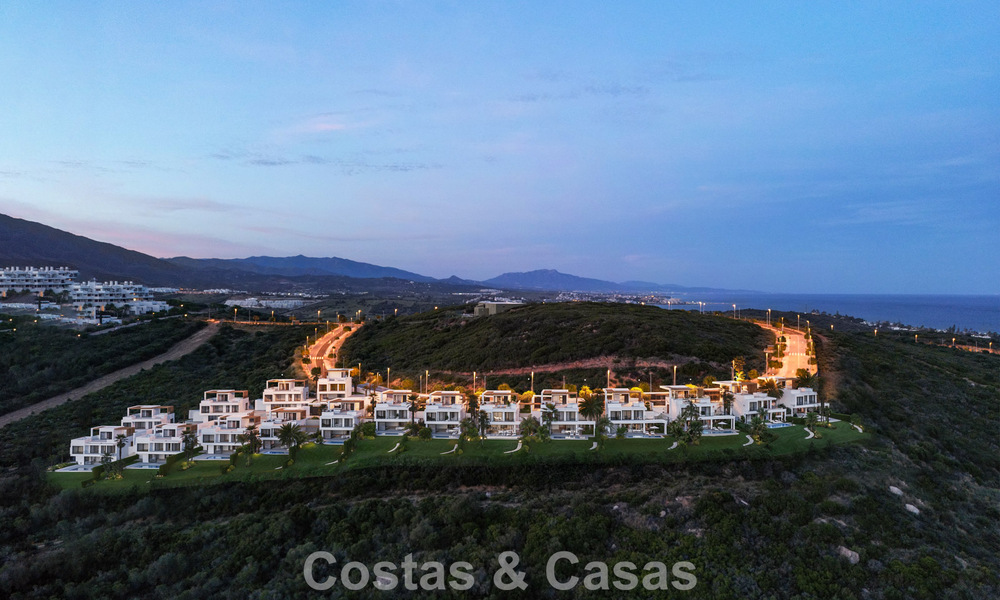 New Launch. 17 Advanced Luxury villas with golf and sea views for Sale in Casares, Costa del Sol 780157