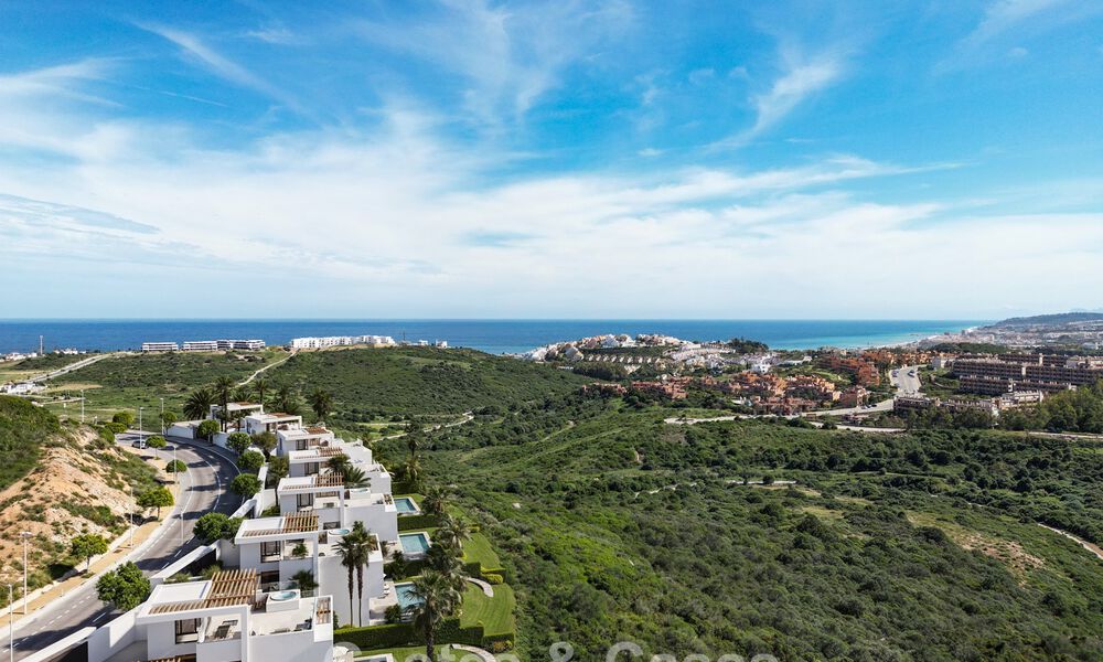 New Launch. 17 Advanced Luxury villas with golf and sea views for Sale in Casares, Costa del Sol 780158