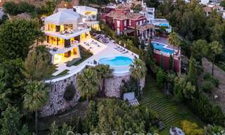 Avant-garde designer villa with panoramic sea views for sale in a gated community in Benahavis - Marbella 779972 
