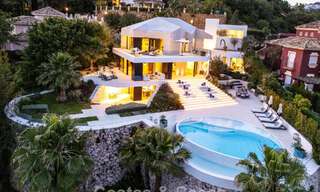 Avant-garde designer villa with panoramic sea views for sale in a gated community in Benahavis - Marbella 779973 