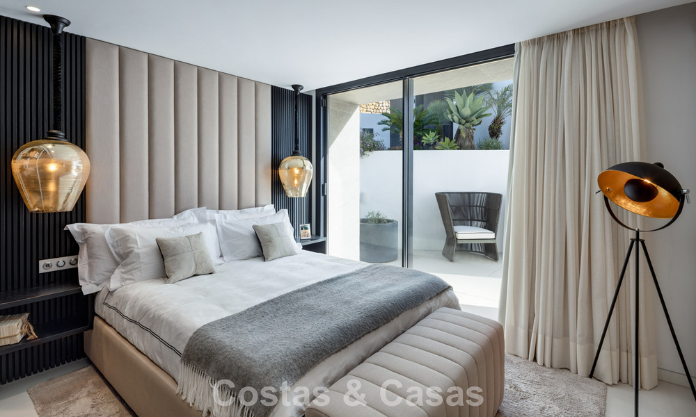 Avant-garde designer villa with panoramic sea views for sale in a gated community in Benahavis - Marbella 779976