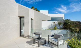 Avant-garde designer villa with panoramic sea views for sale in a gated community in Benahavis - Marbella 779979 