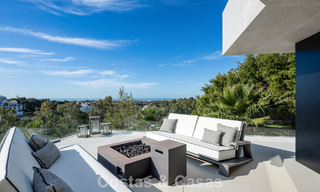 Avant-garde designer villa with panoramic sea views for sale in a gated community in Benahavis - Marbella 779980 