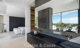 Avant-garde designer villa with panoramic sea views for sale in a gated community in Benahavis - Marbella 779983 