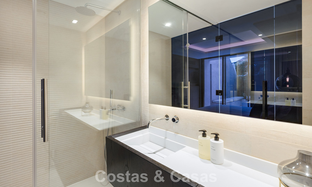 Avant-garde designer villa with panoramic sea views for sale in a gated community in Benahavis - Marbella 779988