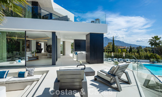 Avant-garde designer villa with panoramic sea views for sale in a gated community in Benahavis - Marbella 779993 