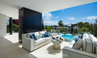 Avant-garde designer villa with panoramic sea views for sale in a gated community in Benahavis - Marbella 779995 