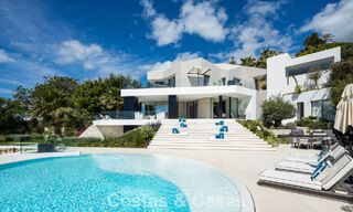 Avant-garde designer villa with panoramic sea views for sale in a gated community in Benahavis - Marbella 779997 