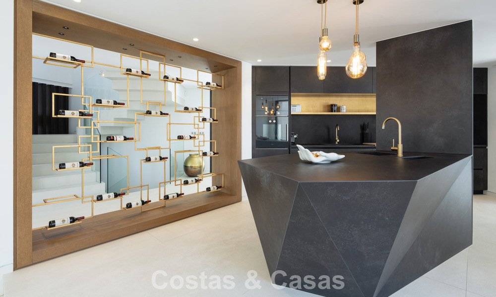 Avant-garde designer villa with panoramic sea views for sale in a gated community in Benahavis - Marbella 780005