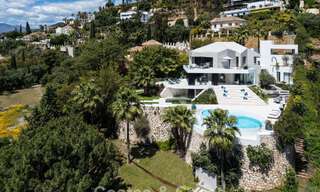 Avant-garde designer villa with panoramic sea views for sale in a gated community in Benahavis - Marbella 780010 