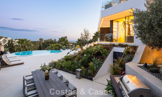 Avant-garde designer villa with panoramic sea views for sale in a gated community in Benahavis - Marbella 780016 