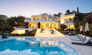 Avant-garde designer villa with panoramic sea views for sale in a gated community in Benahavis - Marbella 780017 
