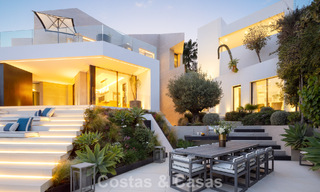 Avant-garde designer villa with panoramic sea views for sale in a gated community in Benahavis - Marbella 780018 