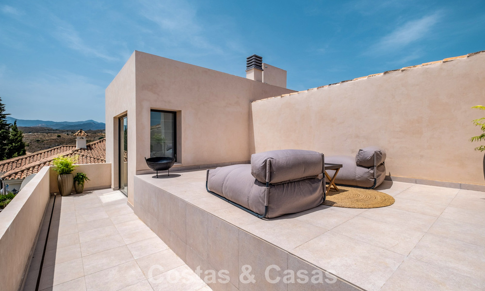 Move-in ready luxury villa with Ibizan style for sale in a highly sought after urbanisation of Benahavis - Marbella 780024