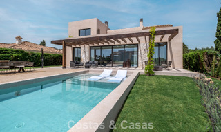 Move-in ready luxury villa with Ibizan style for sale in a highly sought after urbanisation of Benahavis - Marbella 780028 