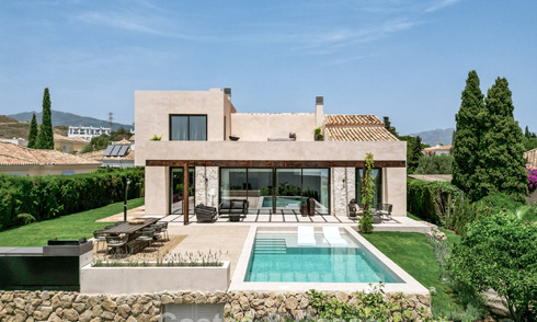Move-in ready luxury villa with Ibizan style for sale in a highly sought after urbanisation of Benahavis - Marbella 780046