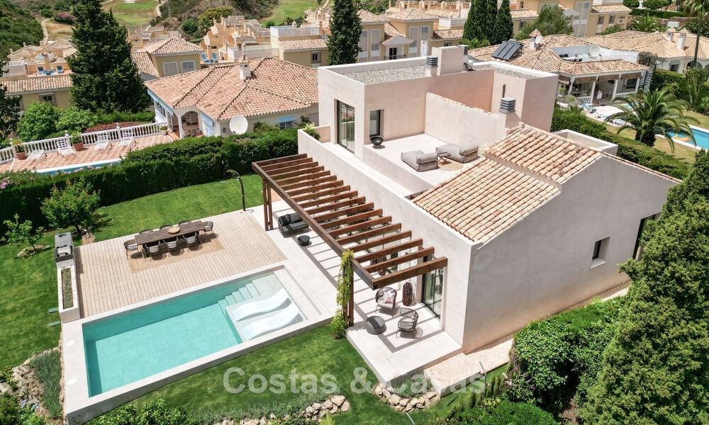 Move-in ready luxury villa with Ibizan style for sale in a highly sought after urbanisation of Benahavis - Marbella 780050