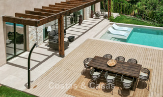Move-in ready luxury villa with Ibizan style for sale in a highly sought after urbanisation of Benahavis - Marbella 780058 