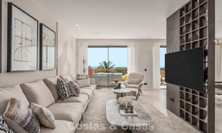First class apartment with panoramic sea views for sale in Nueva Andalucia’s Golf Valley, Marbella 780281 