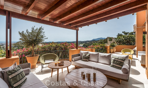 First class apartment with panoramic sea views for sale in Nueva Andalucia’s Golf Valley, Marbella 780290