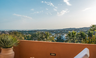 First class apartment with panoramic sea views for sale in Nueva Andalucia’s Golf Valley, Marbella 780296 
