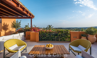 First class apartment with panoramic sea views for sale in Nueva Andalucia’s Golf Valley, Marbella 780298 