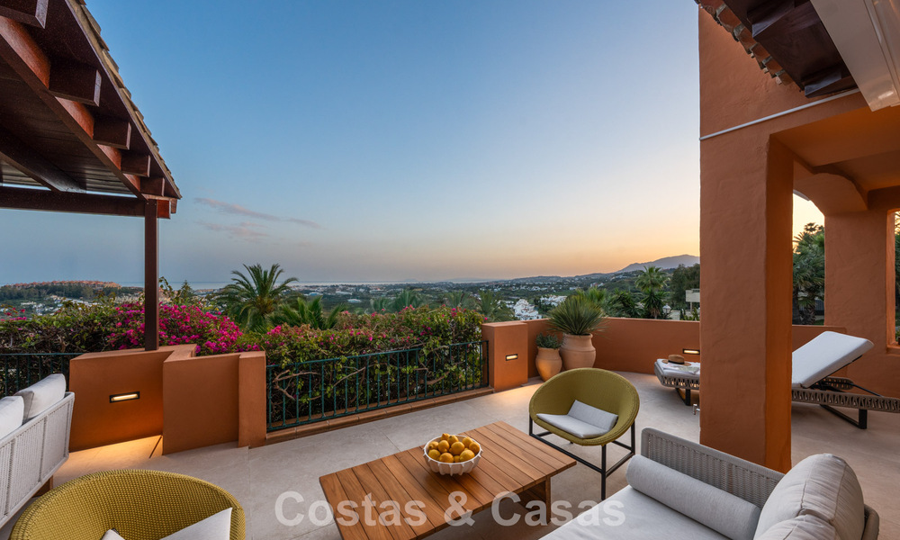 First class apartment with panoramic sea views for sale in Nueva Andalucia’s Golf Valley, Marbella 780301