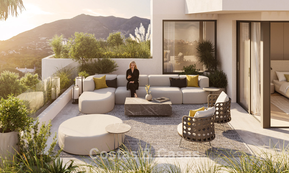 Modernist, off-plan apartments with phenomenal sea views for sale in Mijas, Costa del Sol 780080