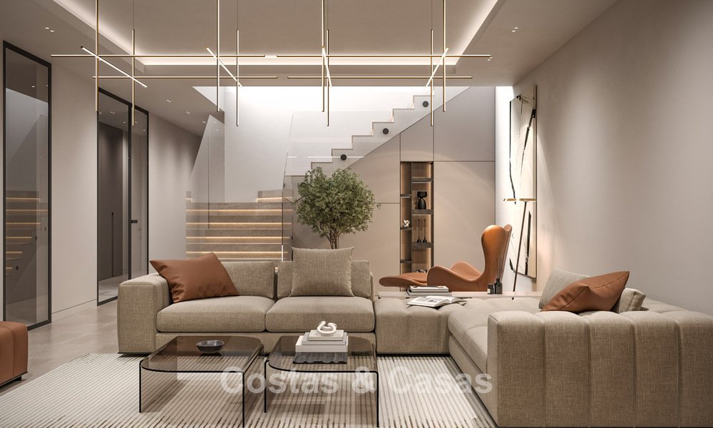 Luxury, modern, off-plan villas with unobstructed sea views for sale in Mijas, Costa del Sol 780088
