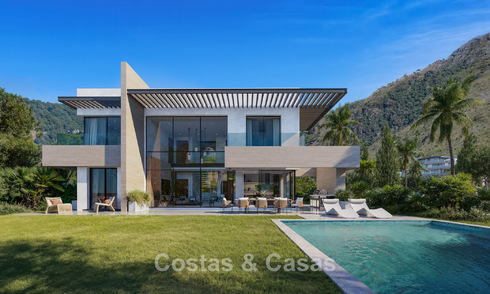 Luxury, modern, off-plan villas with unobstructed sea views for sale in Mijas, Costa del Sol 780092