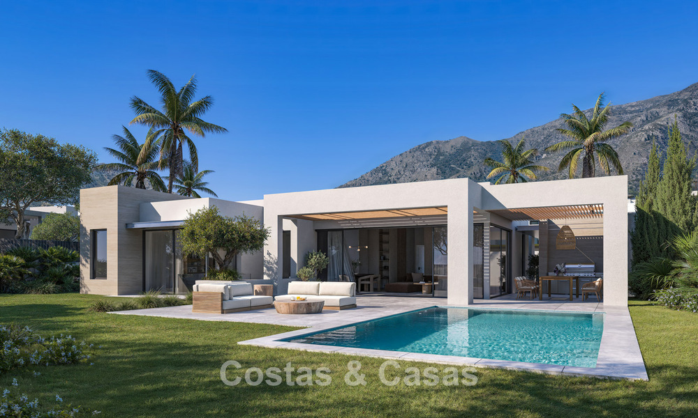 Luxury, modern, off-plan villas with unobstructed sea views for sale in Mijas, Costa del Sol 780093