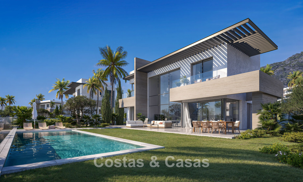 Luxury, modern, off-plan villas with unobstructed sea views for sale in Mijas, Costa del Sol 780094