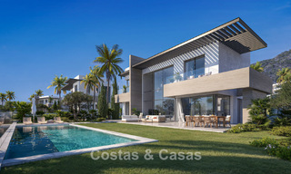 Luxury, modern, off-plan villas with unobstructed sea views for sale in Mijas, Costa del Sol 780094 