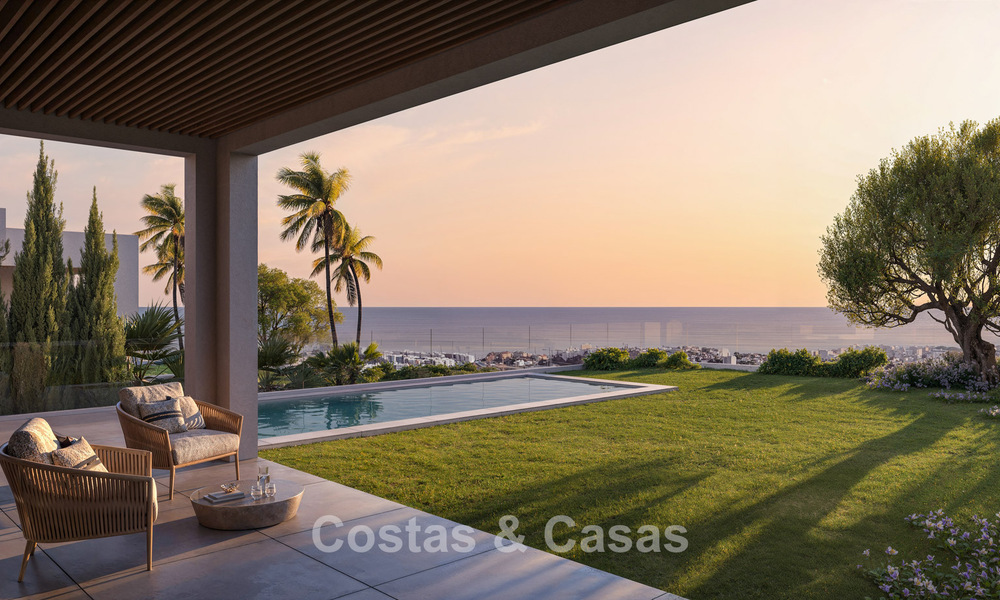 Luxury, modern, off-plan villas with unobstructed sea views for sale in Mijas, Costa del Sol 780096